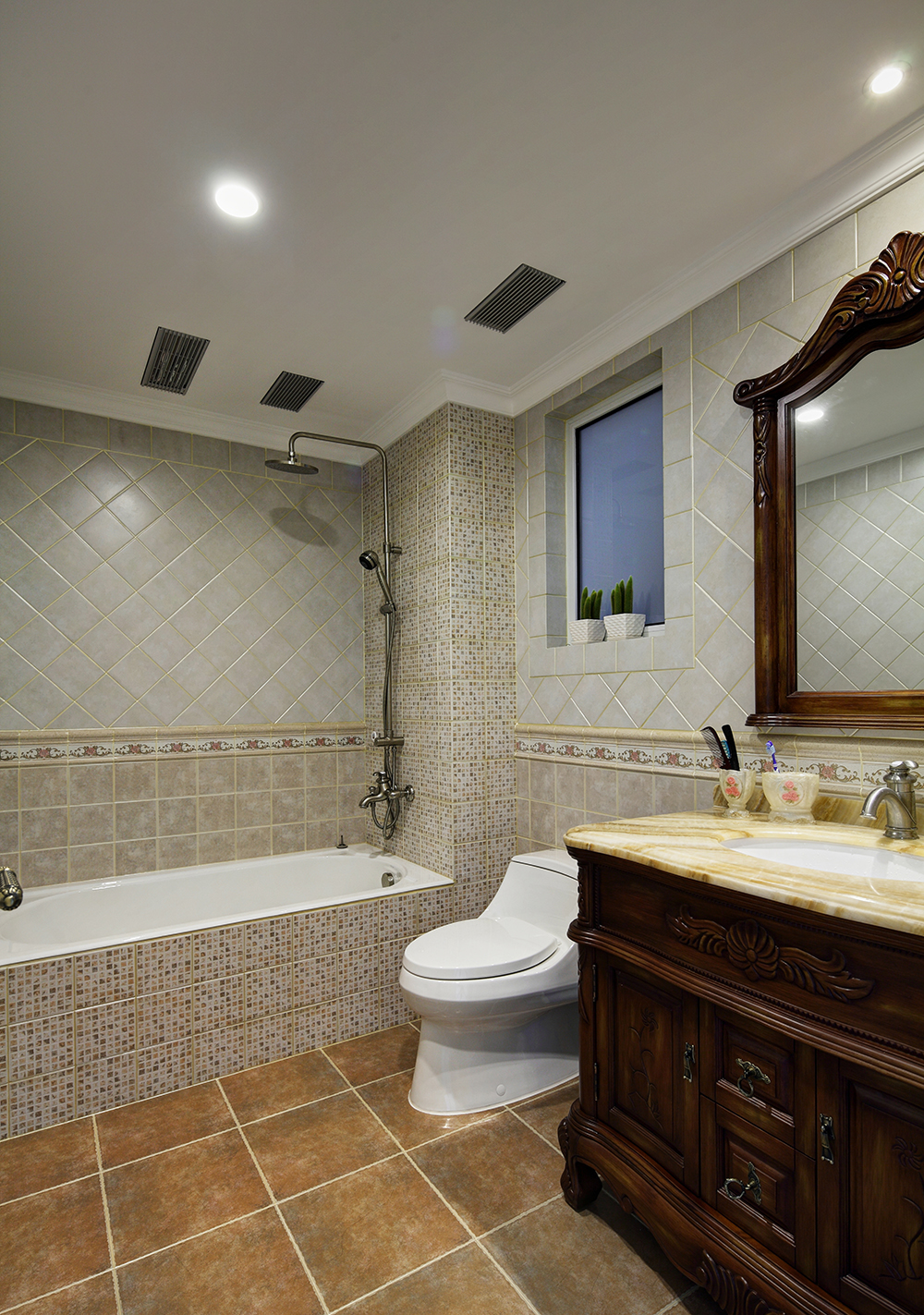 谁说卫生间小就不能装浴缸卫生间装修效果图鉴赏