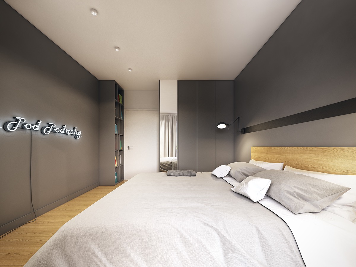 次卧室和主卧室装修大同小异，以干净简约的设计来制造舒适的休息场所