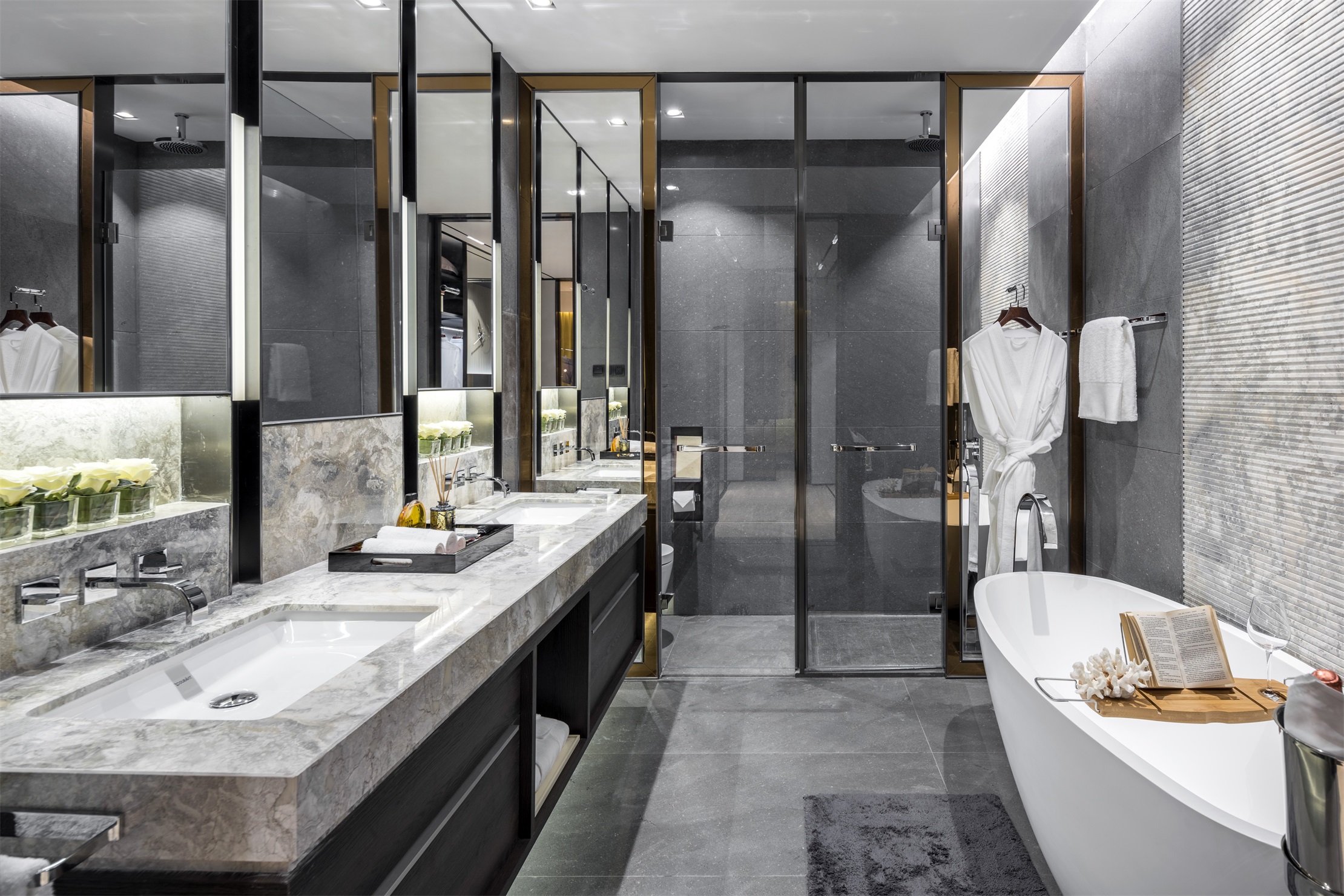 现代装修案例北京金隅金林嘉苑三居室108平米装修效果图