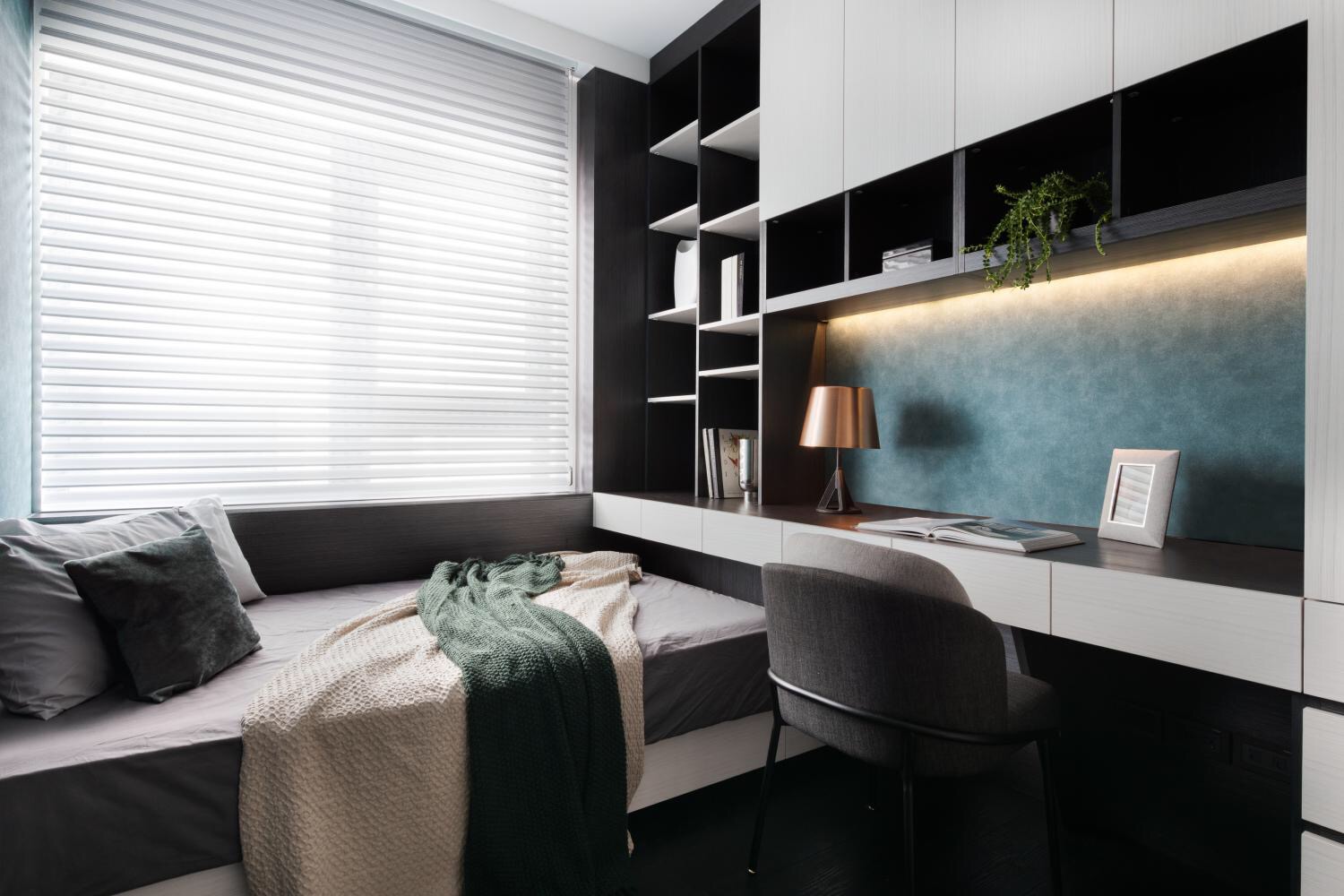 现代装修案例全国奥森one二居室61平米装修效果图