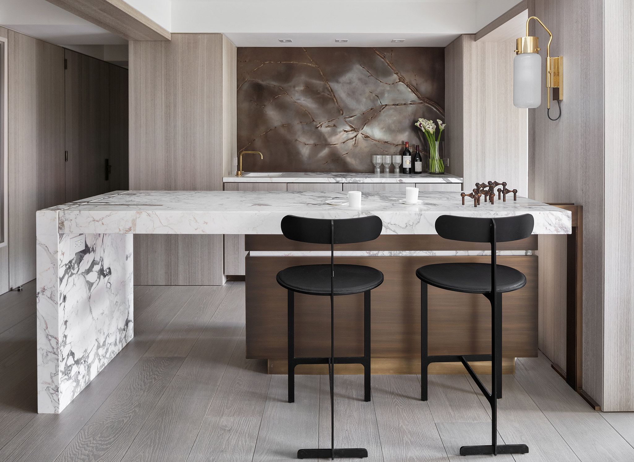 现代装修案例北京翡翠公园三居室97平米装修效果图