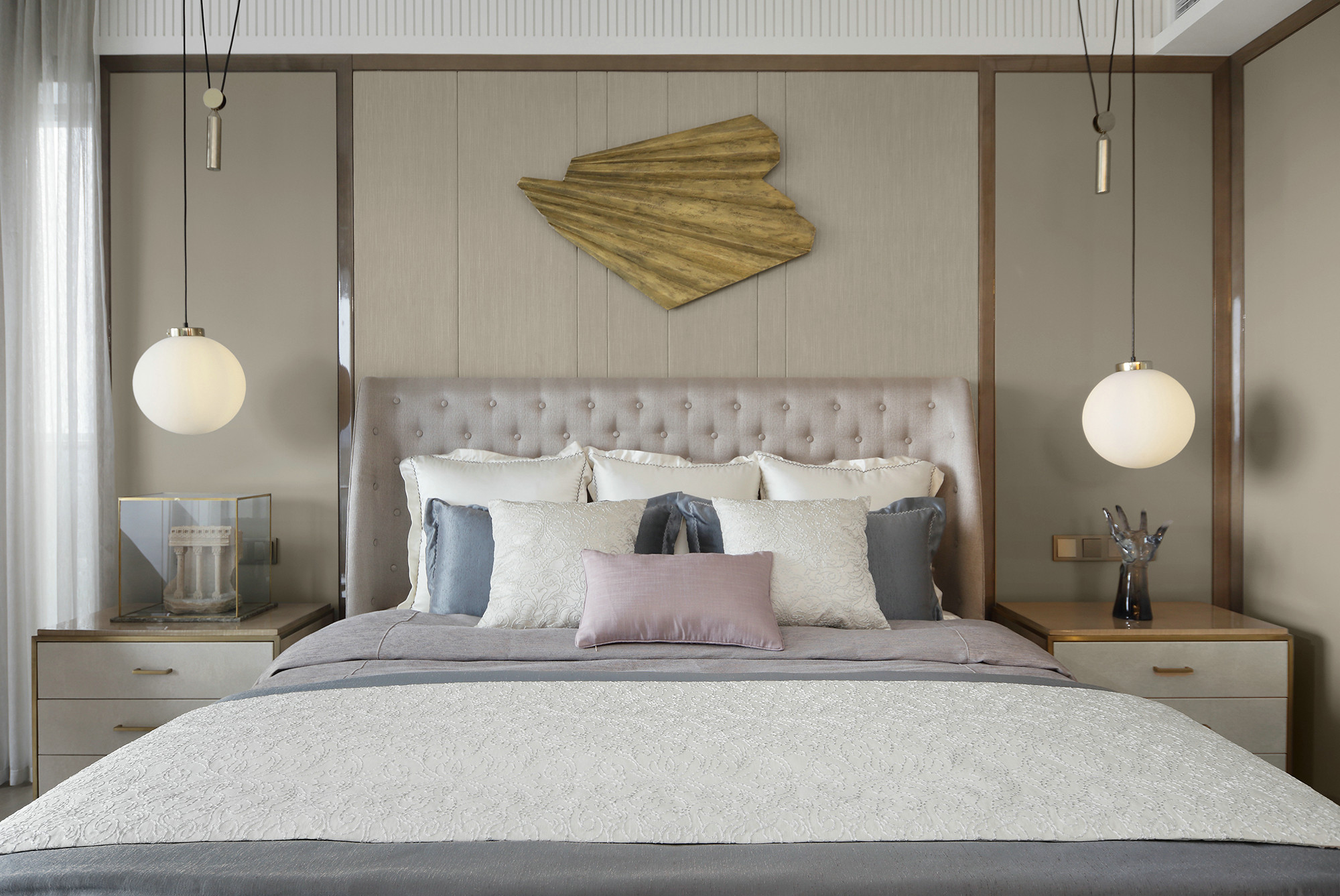 现代装修案例全国中海首钢金裕雅苑二居室68平米装修效果图