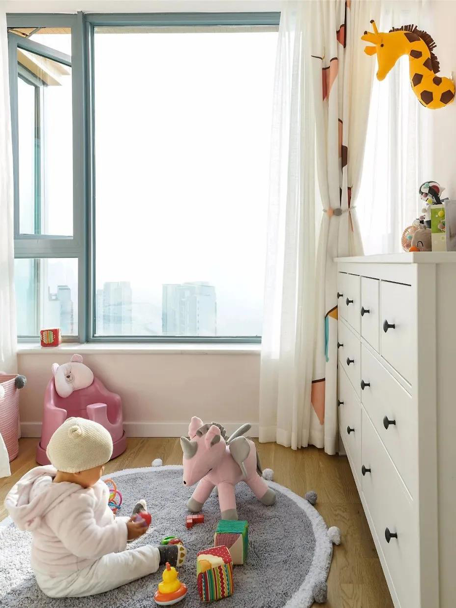 广州94㎡，主卧向儿童房“借”5㎡，完工多个衣帽间！